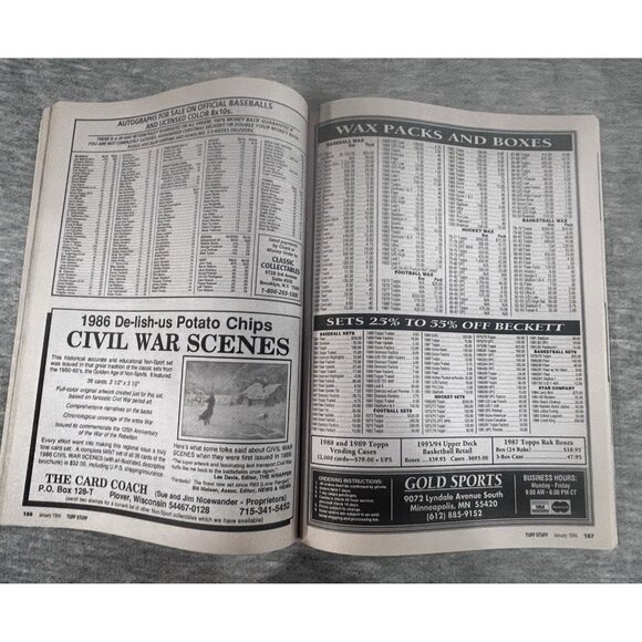 Tuff Stuff Magazine January 1994  Emmitt Smith Paperback - Picture 3 of 5